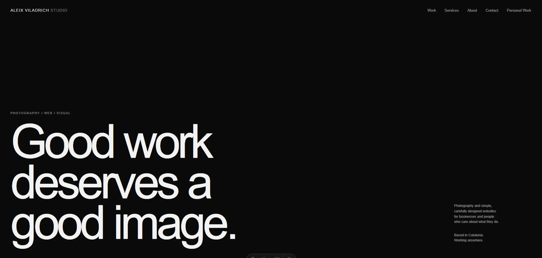Aleix Viladrich photography portfolio website